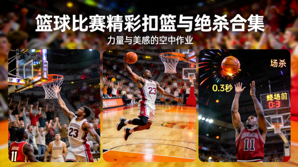 篮球比赛精彩扣篮与绝杀合集 - 展现力量与美感的空中作业